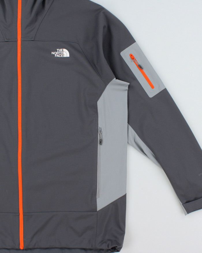 FA18 The North Face Grey Softshell Hooded Windwall Jacket - XXL