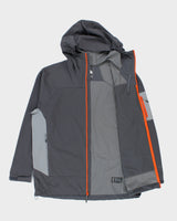 FA18 The North Face Grey Softshell Hooded Windwall Jacket - XXL
