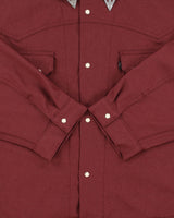 Levi's Premium Big E Black Tab Bordeaux Shell Sawtooth Pearl Snap Button Western Trucker Jacket - XXL