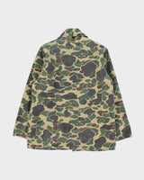 Vintage 1970s Saftbak Duck Camo Made In USA Lightweight Canvas Hunting Jacket - S