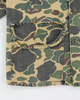 Vintage 1970s Saftbak Duck Camo Made In USA Lightweight Canvas Hunting Jacket - S