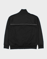Vintage Puma Black Striped Panel Classic Funnel-Neck Track Jacket - L