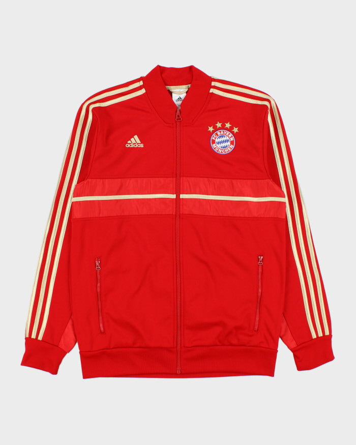 Vintage 2012 Adidas Bayern Munich Softshell 3-Stripe Football Track Jacket - M