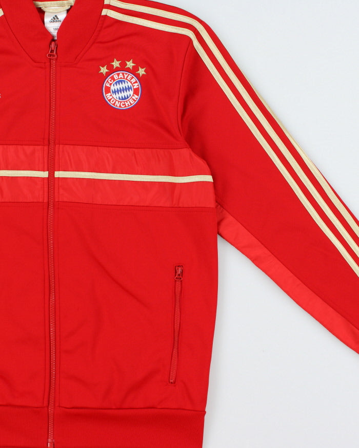 Vintage 2012 Adidas Bayern Munich Softshell 3-Stripe Football Track Jacket - M