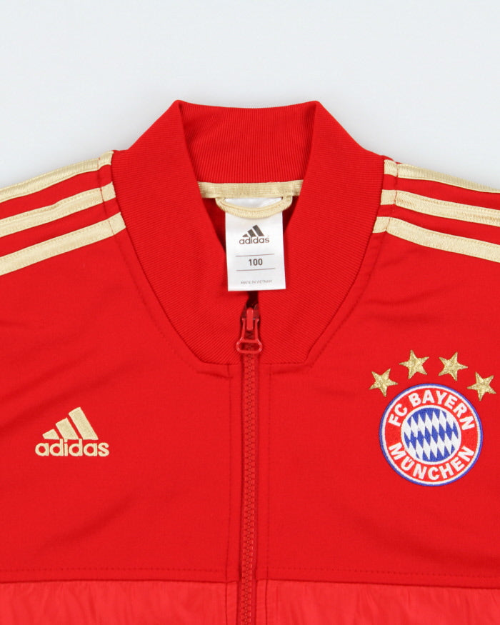 Vintage 2012 Adidas Bayern Munich Softshell 3-Stripe Football Track Jacket - M