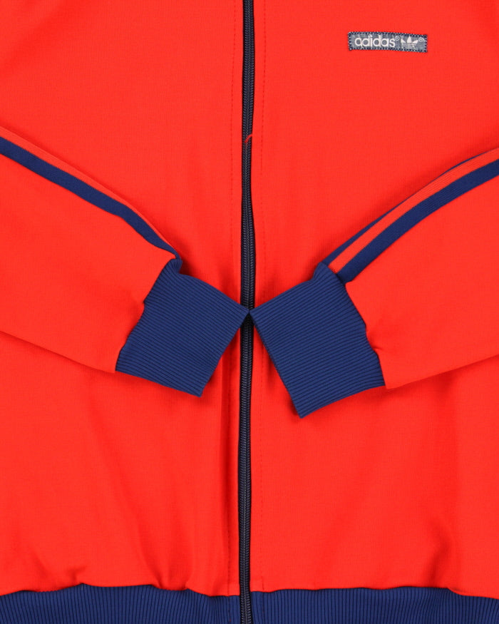 Vintage 1970s Adidas Originals 3-Stripe Made In Germany Funnel-Neck Firebird Track Jacket - S