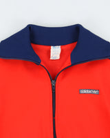 Vintage 1970s Adidas Originals 3-Stripe Made In Germany Funnel-Neck Firebird Track Jacket - S