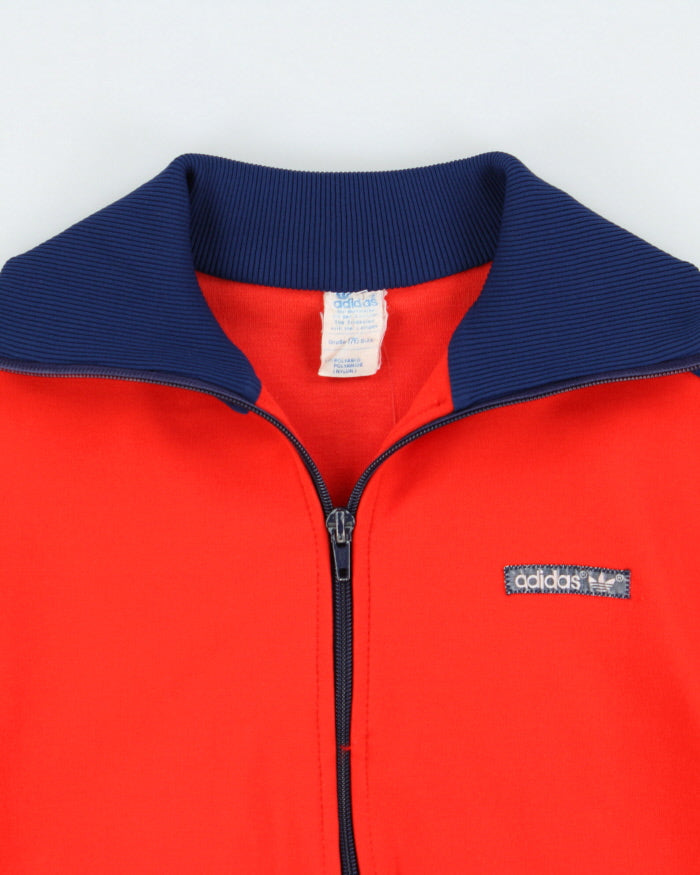 Vintage 1970s Adidas Originals 3-Stripe Made In Germany Funnel-Neck Firebird Track Jacket - S