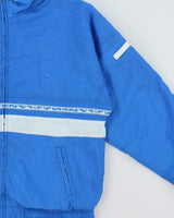 Vintage 1980s Puma Patterned Alberta Embroidered Shell Windbreaker Jacket - M
