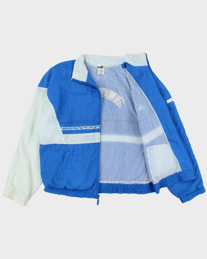 Vintage 1980s Puma Patterned Alberta Embroidered Shell Windbreaker Jacket - M