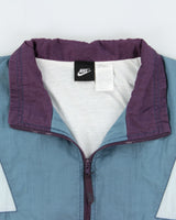 Vintage 1990s Nike Black Tag Embroidered Colourblock Shell Windbreaker Jacket - XL
