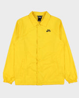 Vintage Nike SB Yellow Softshell Skateboarding Coach Jacket - S