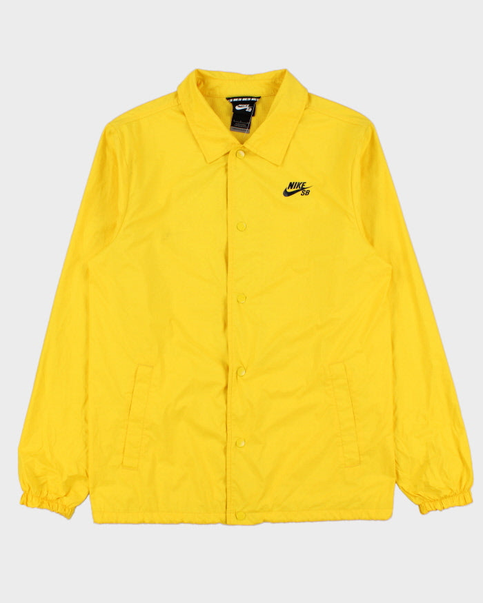 Vintage Nike SB Yellow Softshell Skateboarding Coach Jacket - S