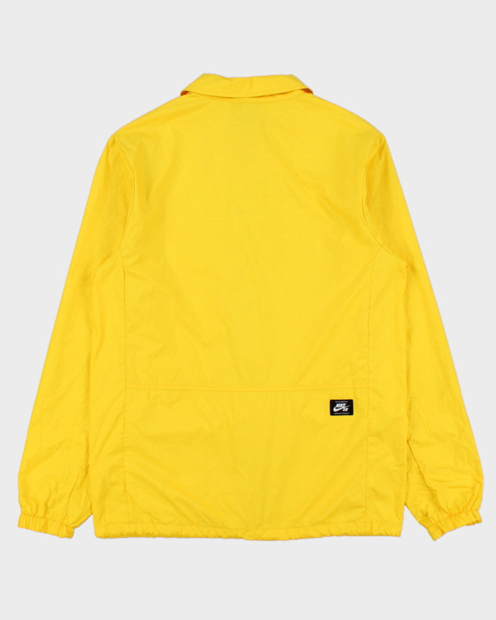 Vintage Nike SB Yellow Softshell Skateboarding Coach Jacket - S