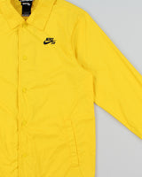 Vintage Nike SB Yellow Softshell Skateboarding Coach Jacket - S
