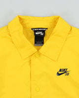 Vintage Nike SB Yellow Softshell Skateboarding Coach Jacket - S