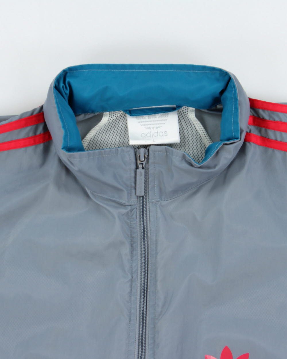 Vintage 1988 Adidas Originals Colourblock Lightweight Hooded Shell Windbreaker Jacket - L
