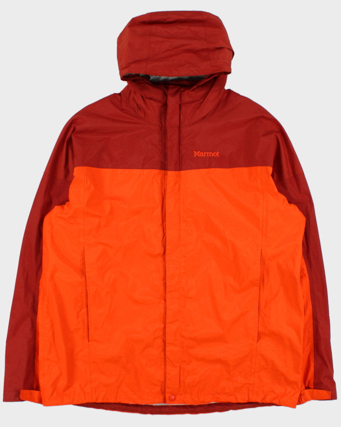 Vintage Marmot Two-Tone Embroidered Lightweight Waterproof Shell Jacket - XL