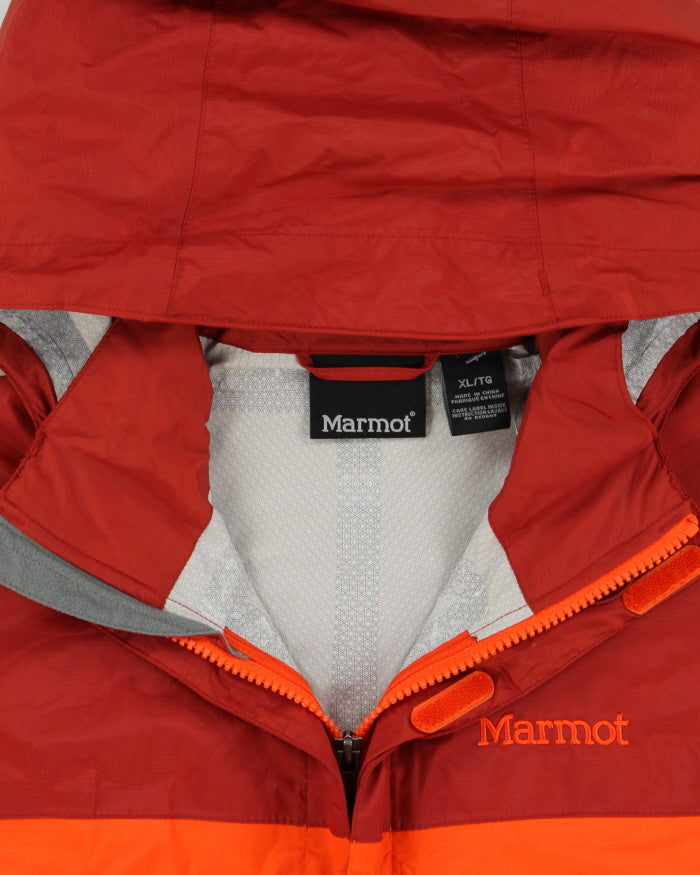 Vintage Marmot Two-Tone Embroidered Lightweight Waterproof Shell Jacket - XL