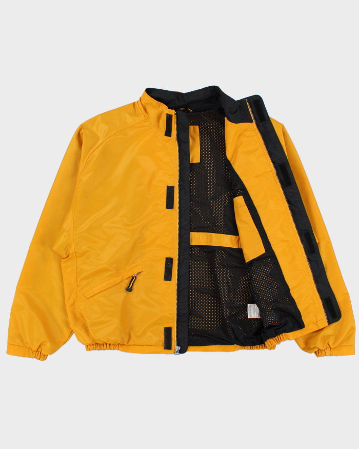 Vintage 1990s Nike Amber Embroidered Waterproof Shell Bomber Jacket - L