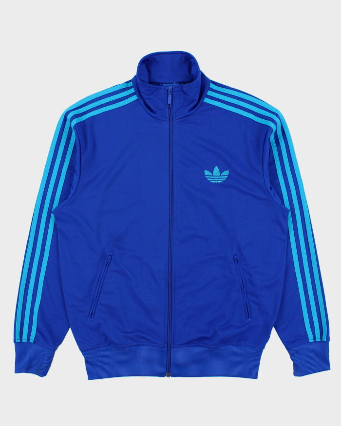 Vintage Adidas Originals Royal Blue Embroidered Firebird Track Jacket - M