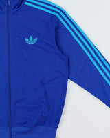 Vintage Adidas Originals Royal Blue Embroidered Firebird Track Jacket - M