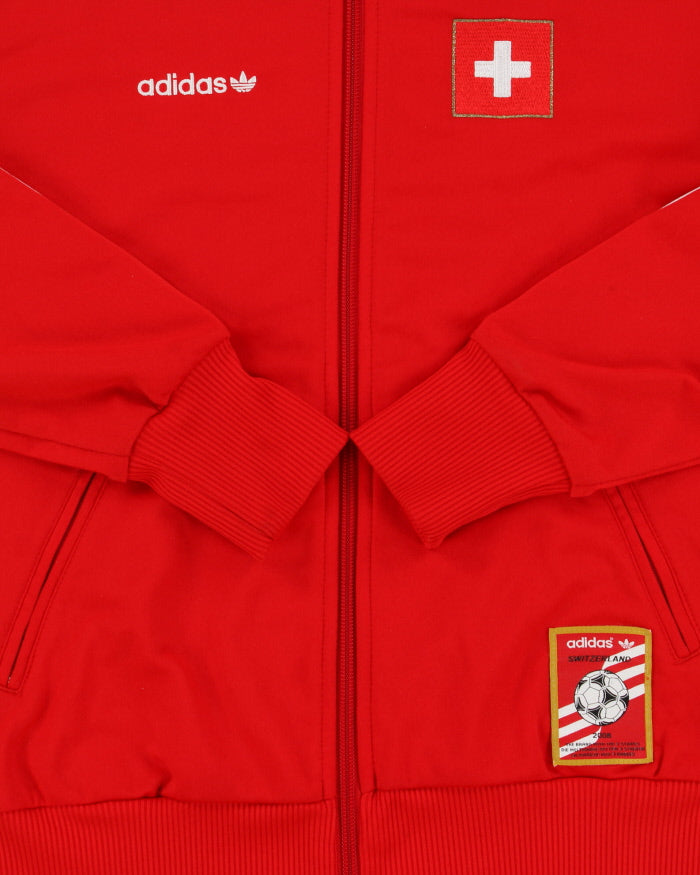 Vintage Adidas Originals Switzerland 2008 Euros Suisse Football Track Jacket - S