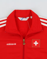 Vintage Adidas Originals Switzerland 2008 Euros Suisse Football Track Jacket - S