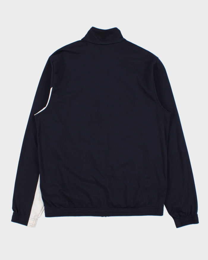 Vintage Puma Navy Embroidered Funnel-Neck Track Jacket - M