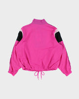 Nike Hot Pink Embroidered '80s Quarter-Zip Shell Windbreaker Jacket - S