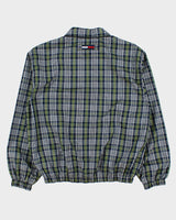 Vintage 1990s Tommy Hilfiger Tartan Plaid Shell Harrington Jacket - M