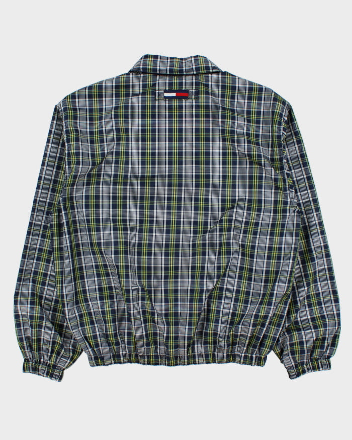 Vintage 1990s Tommy Hilfiger Tartan Plaid Shell Harrington Jacket - M