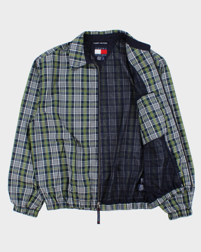 Vintage 1990s Tommy Hilfiger Tartan Plaid Shell Harrington Jacket - M