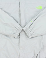 Vintage The North Face Grey/Volt Green Hyvent Shell Hooded Waterproof Jacket - M