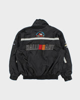 Vintage 1990s Ralliart World Rally Championship Embroidered Motor Field All Weather Shell Bomber Jacket - M
