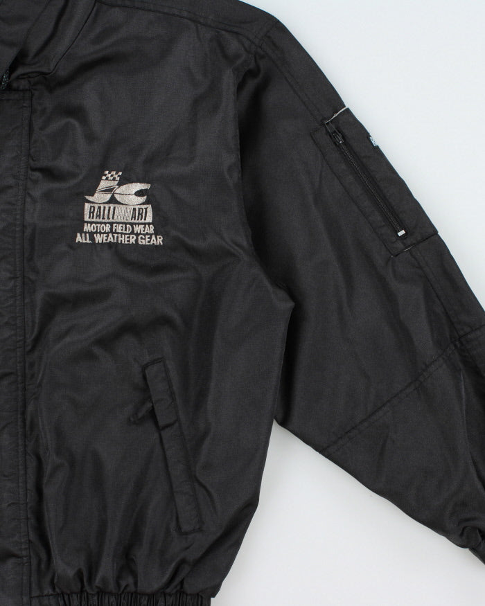 Vintage 1990s Ralliart World Rally Championship Embroidered Motor Field All Weather Shell Bomber Jacket - M