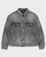 F/W 2018 Balenciaga Archetype Unisex Oversized Denim Logo Jacket - XS