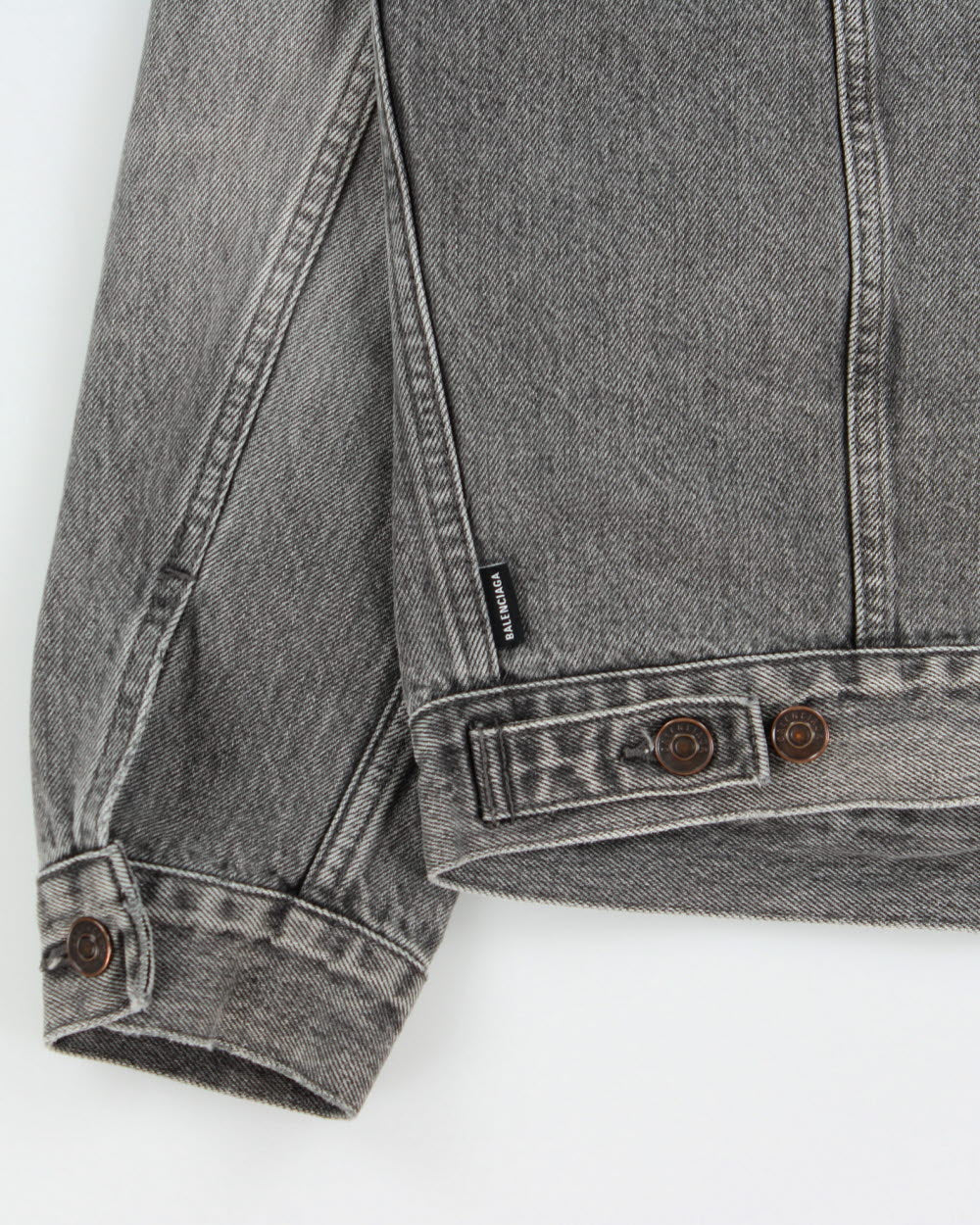 F/W 2018 Balenciaga Archetype Unisex Oversized Denim Logo Jacket - XS