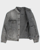 F/W 2018 Balenciaga Archetype Unisex Oversized Denim Logo Jacket - XS