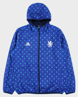 2015-16 Adidas Chelsea FC Monogram Badge Japan Exclusive Soft Shell Hooded Windbreaker Jacket - XL