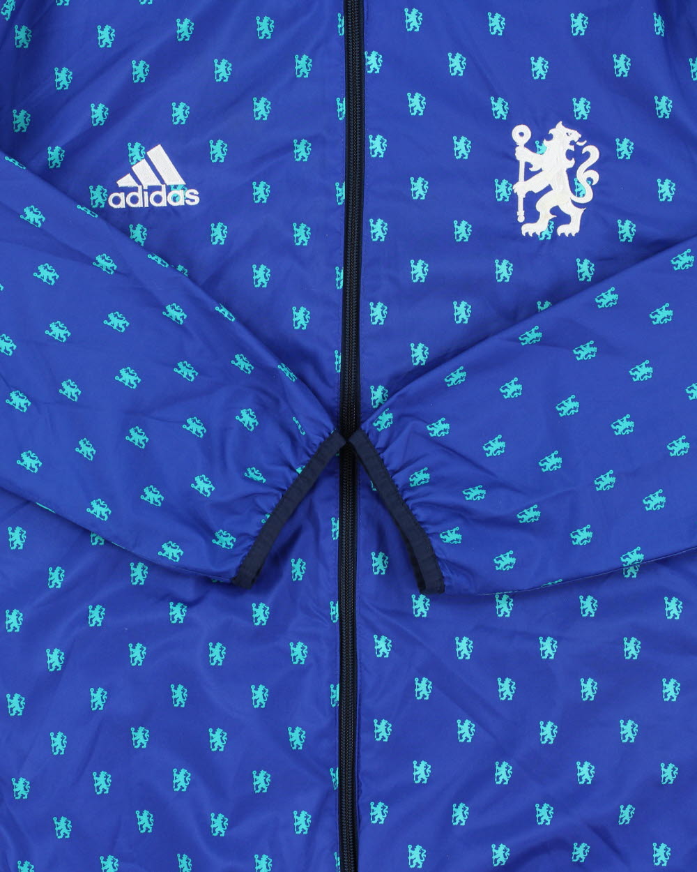2015-16 Adidas Chelsea FC Monogram Badge Japan Exclusive Soft Shell Hooded Windbreaker Jacket - XL