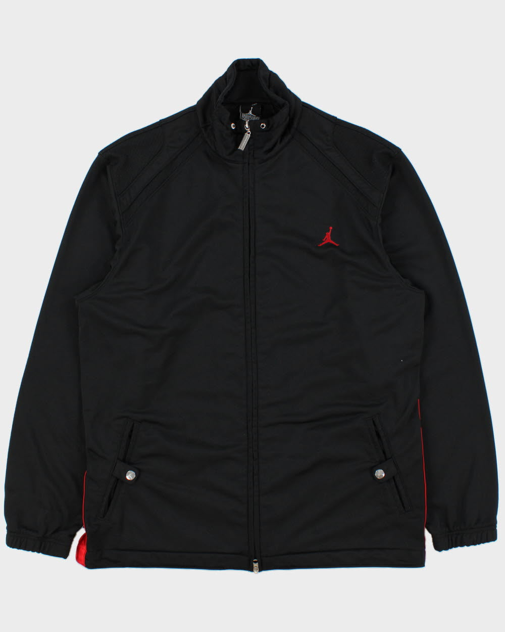 Vintage Y2K 00s Nike Air Jordan Heavyweight Taped Jumpman Track Jacket - L