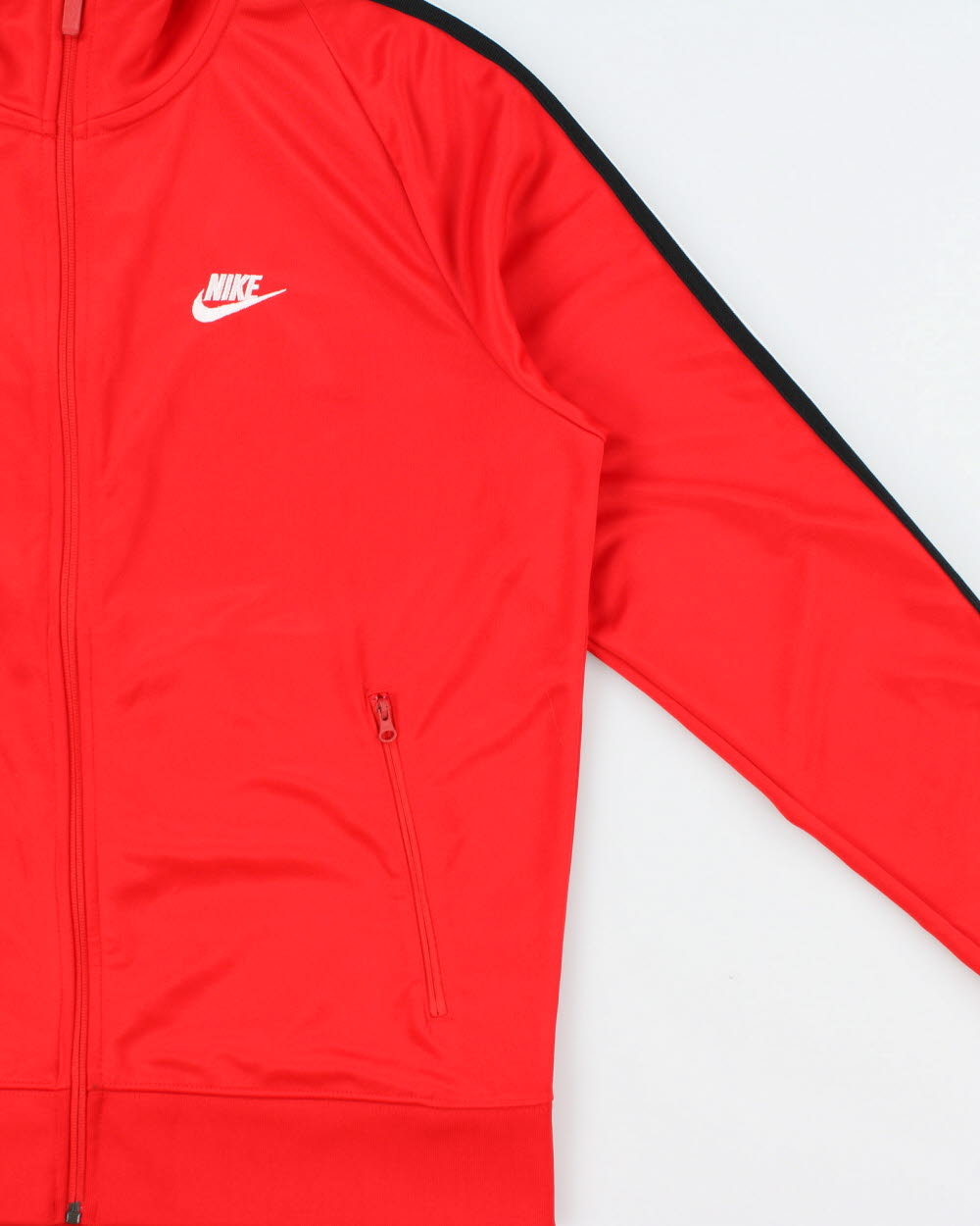 Vintage Nike Soft Shell Taped Embroidered Track Jacket - M