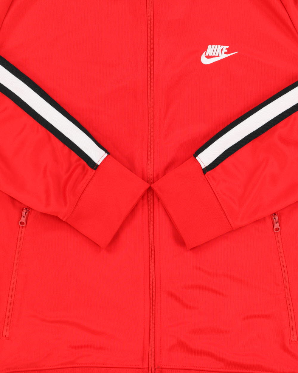 Vintage Nike Soft Shell Taped Embroidered Track Jacket - M