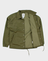 Vintage Adidas Originals Khaki Fleeced Lined Shell Coach Jacket - XXS
