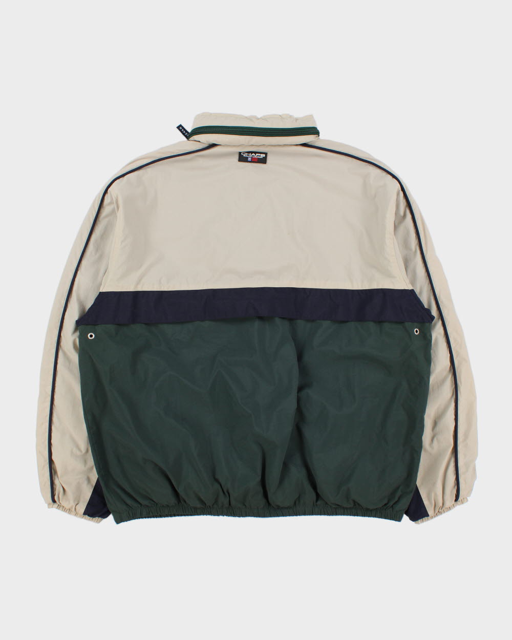 Vintage 1990s Ralph Lauren Chaps Colourblock Waterproof Shell Bomber Jacket - L