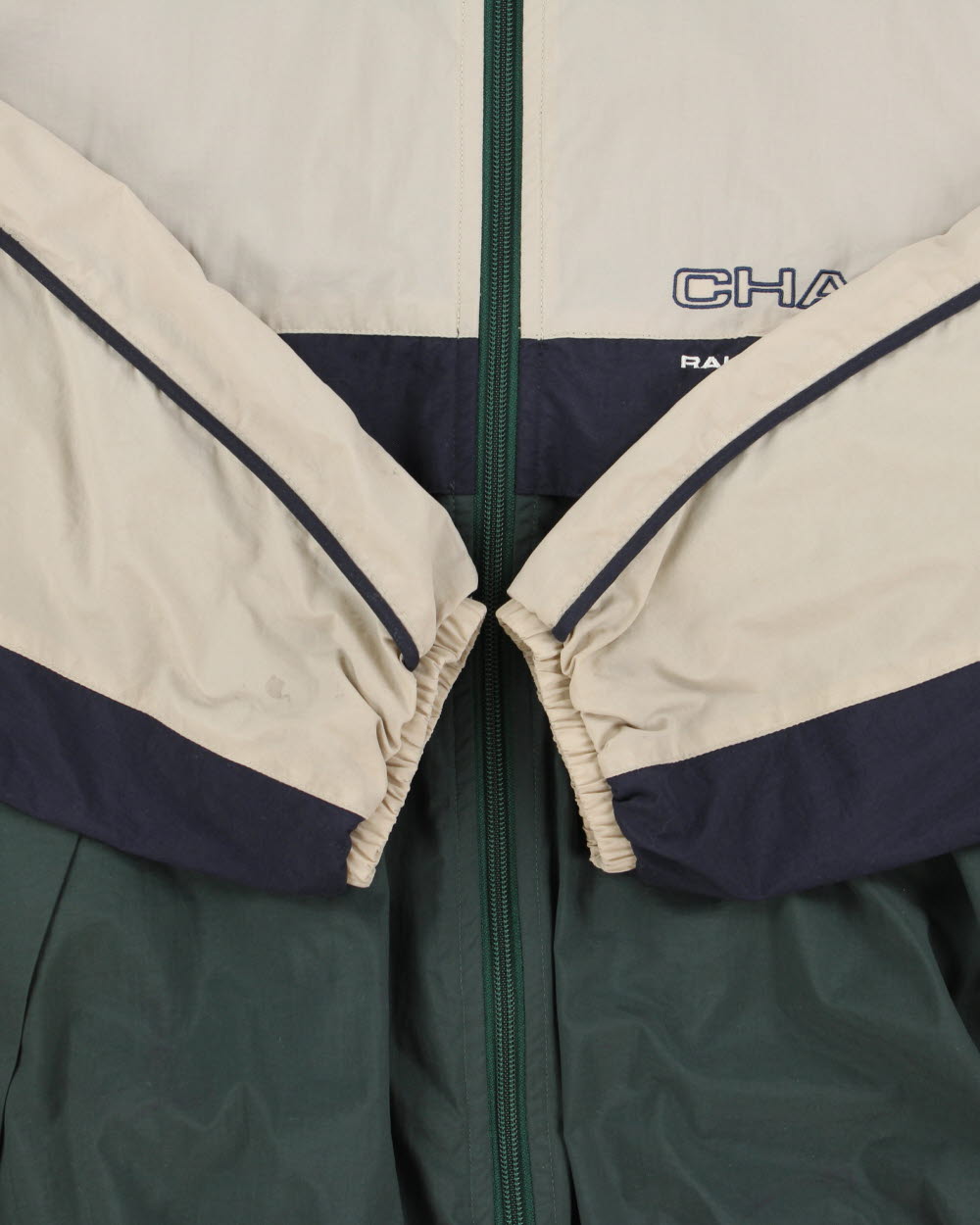 Vintage 1990s Ralph Lauren Chaps Colourblock Waterproof Shell Bomber Jacket - L