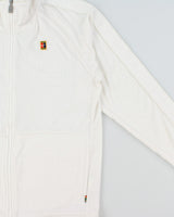 Nike Challenge Court Tennis Velour Loose Fit Taped Funnel Neck Track Jacket - M