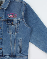 Vintage 1990s iD Wear Embroidered Brendale Contracting Denim Jacket -  XL