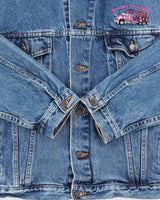 Vintage 1990s iD Wear Embroidered Brendale Contracting Denim Jacket -  XL